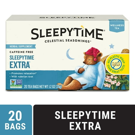 (3 pack) (Pack of 3) Celestial Seasonings Herbal Tea, Sleepytime Extra, Tea Bags, 20 Ct