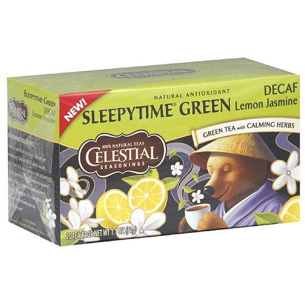 Celestial Seasonings Sleepytime Green Lemon Jasmine Decaf Tea Bags