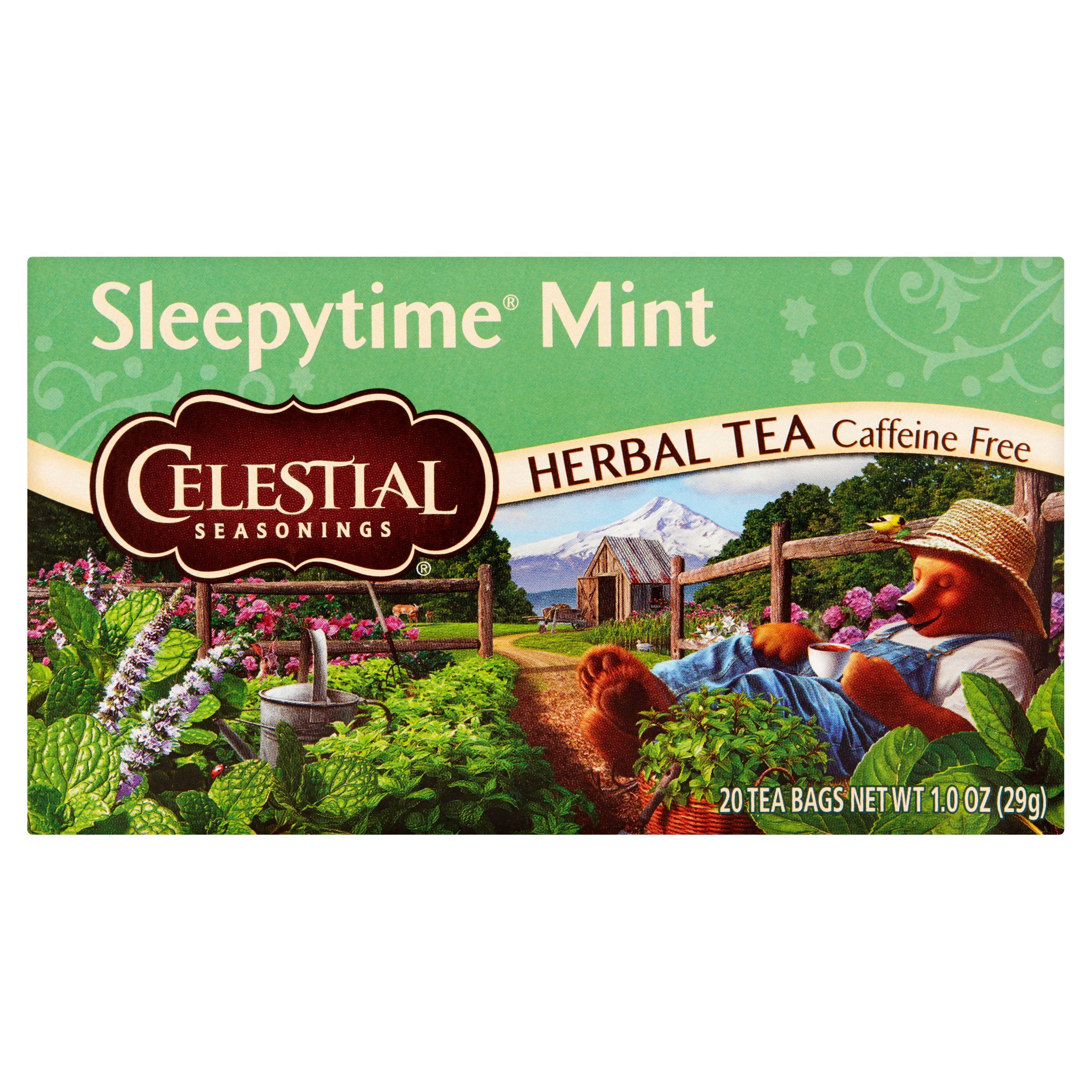 Celestial Seasonings Sleepytime Mint Herbal Tea, 20 count, 1.0 oz, 6