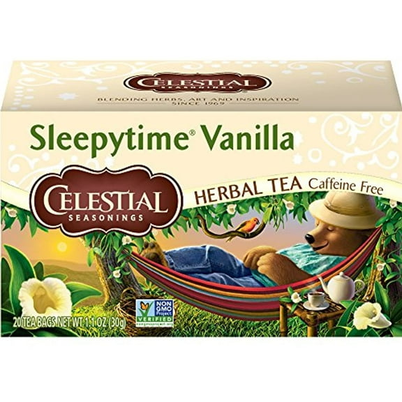 Celestial Seasonings Sleepytime Vanilla Herbal Tea, 20 Count (Pack Of 6)