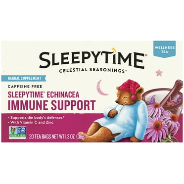 Celestial Seasonings Sleepytime Wellness Echinacea Immune Support Herbal Tea Bags (20 Count)