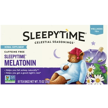 Celestial Seasonings Sleepytime Wellness Melatonin Herbal Tea Bags (18 Count)