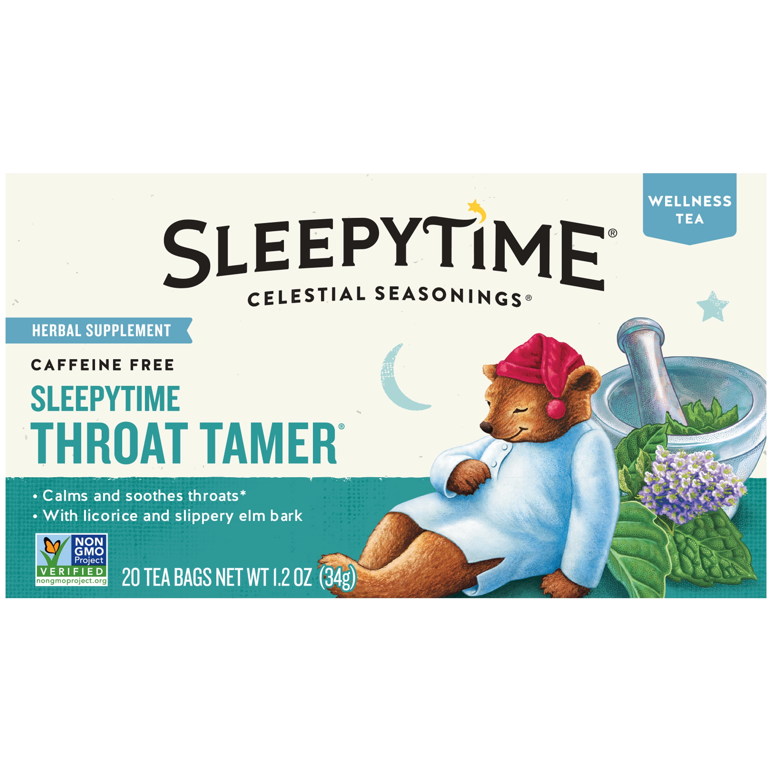 Celestial Seasonings Sleepytime Chamomile Herbal Wellness Tea Bags, 20 ...