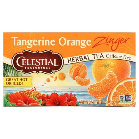 Celestial Seasonings Tangerine Orange Zinger Herbal Tea Bags (20 Count)