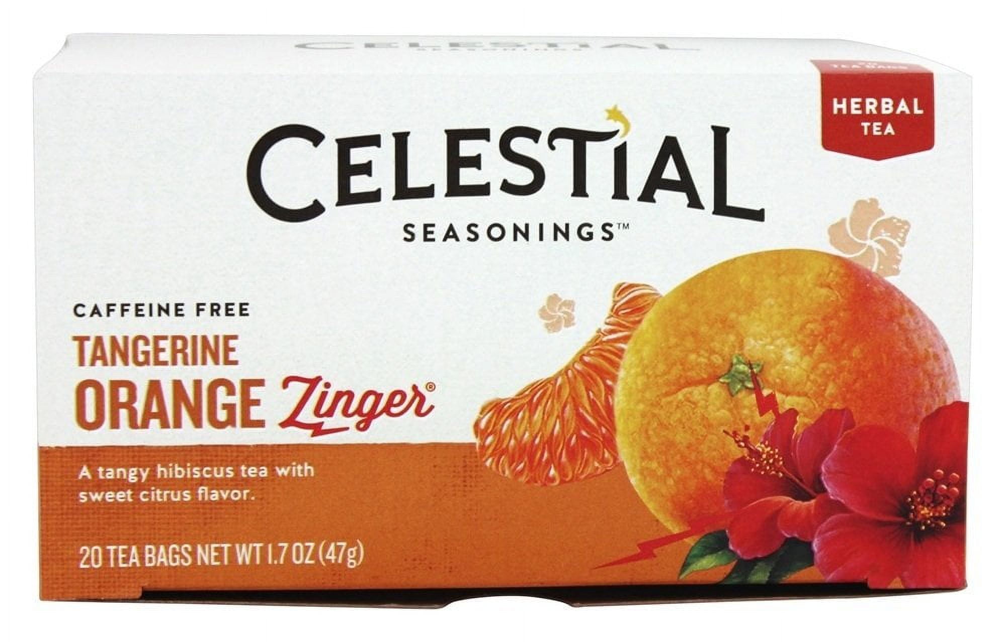 Celestial Seasonings Tea Bag, YPF5 Tangerine Orange Zinger, 20 Count (Pack of 1)