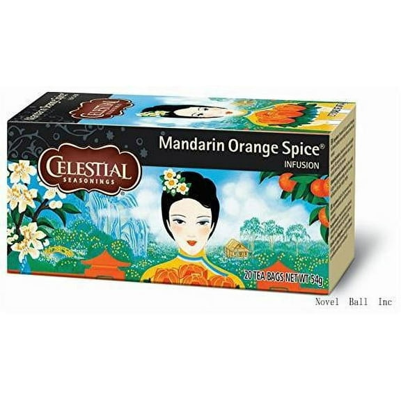 Celestial Seasonings Tea Herb Mandarin Orange Spice Bag, 20 Ct