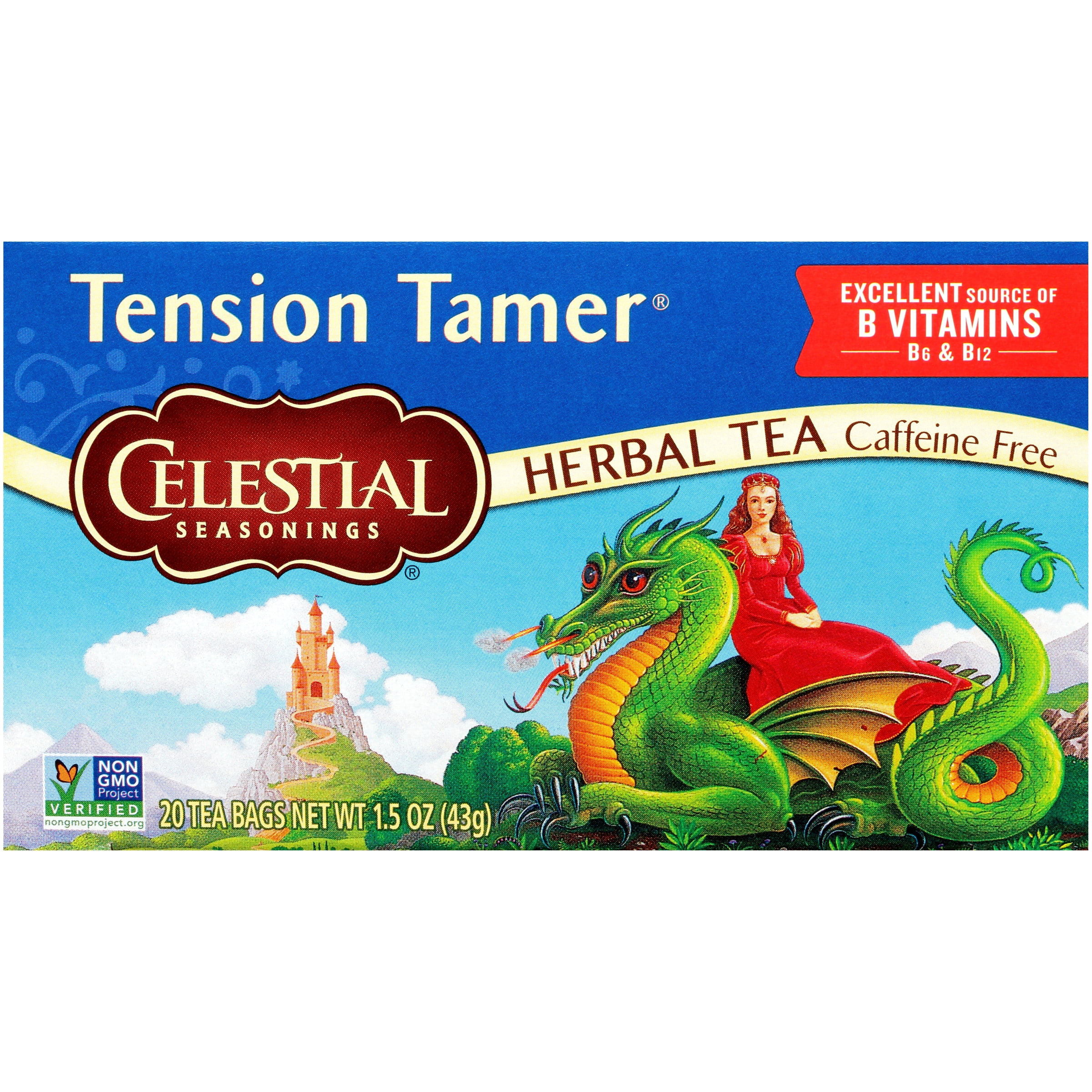 Celestial Seasonings Tension Tamer Herbal Tea Bags, 20 Count