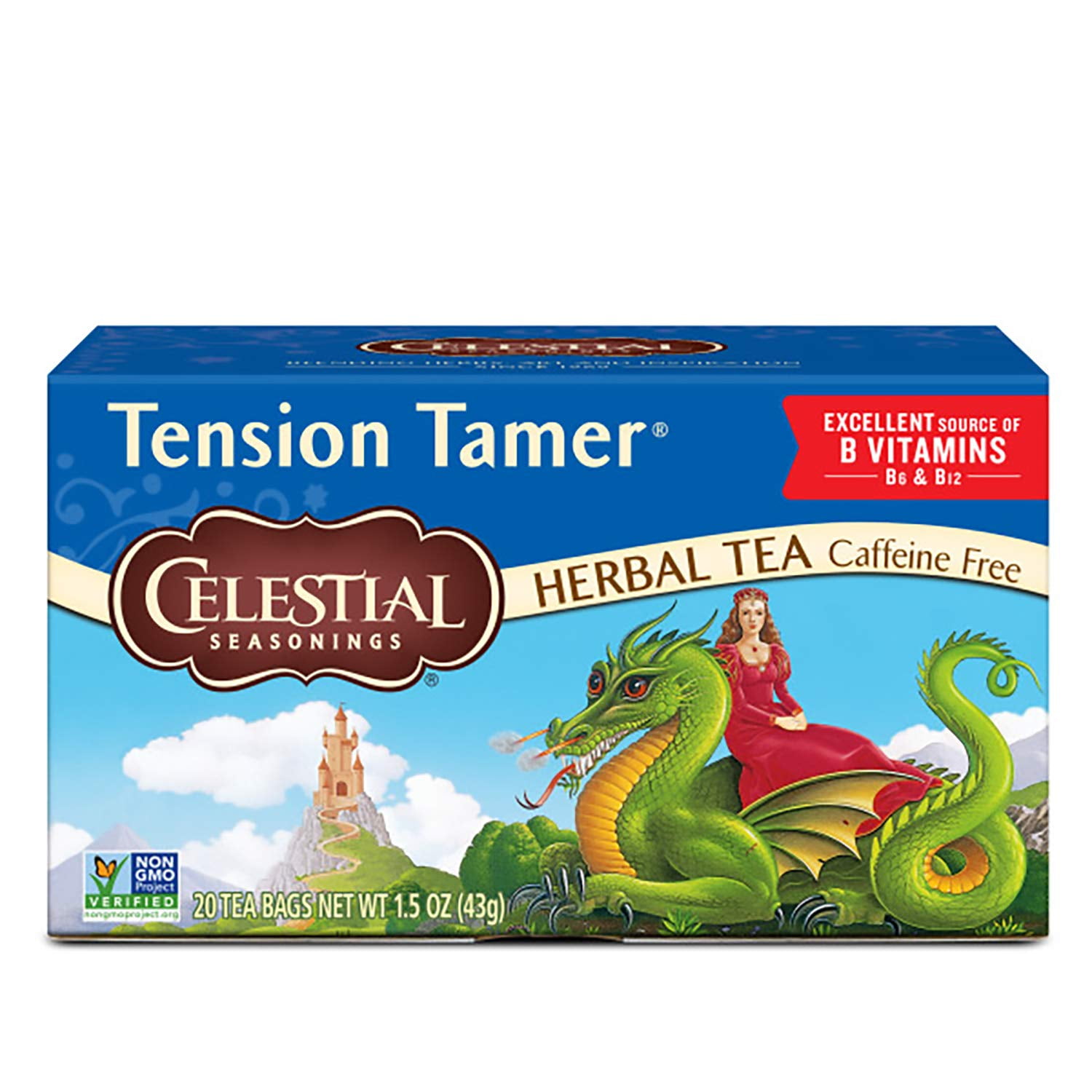 Celestial Seasonings Tension Tamer Natural Herbal Tea 20 Bags