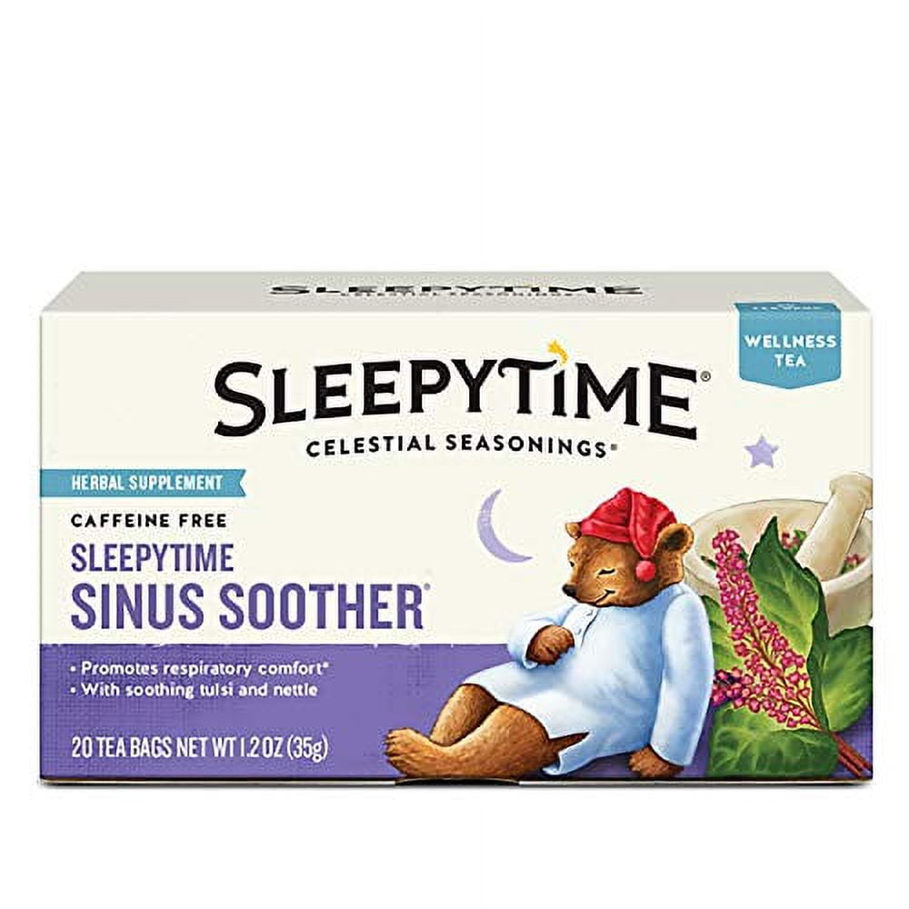 Celestial Seasonings Sleepytime Sinus Soother Herbal Wellness Tea, 20 Ct Tea Bags Pack Of 6