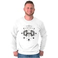 thumbnail image 1 of Celestial Skull Lunar Moon Cycle Plus Size Long Sleeve Graphic Tee Shirt Brisco Brands 3X, 1 of 5