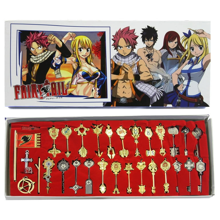 Celestial Spirit Gate Key - Fairy Tail Necklace & Keychain 35 pc