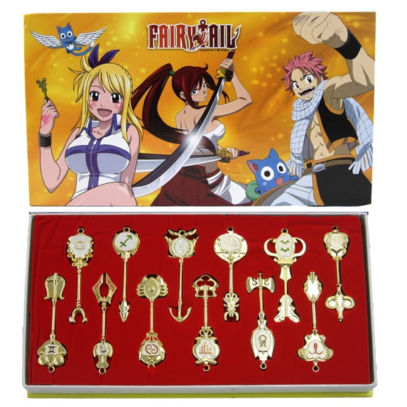 Celestial Spirit Gold Key - Fairy Tail Necklace & Keychain 12 pc. Pendant