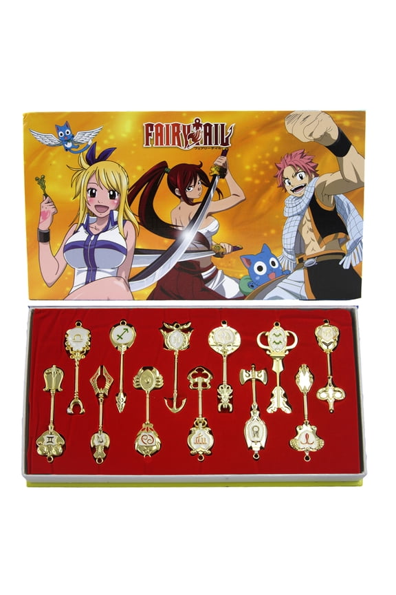 Celestial Spirit Gold Key - Fairy Tail Necklace & Keychain 12 pc. Pendant