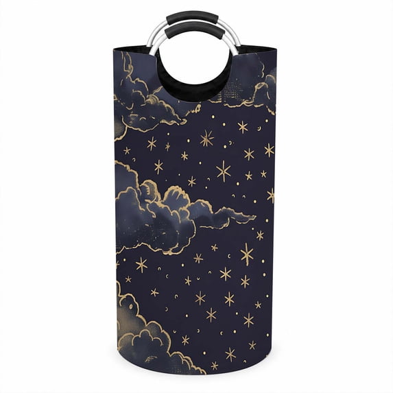 Starryskye Celestial Star Laundry Hamper with Handles, Large Foldable Storage ...