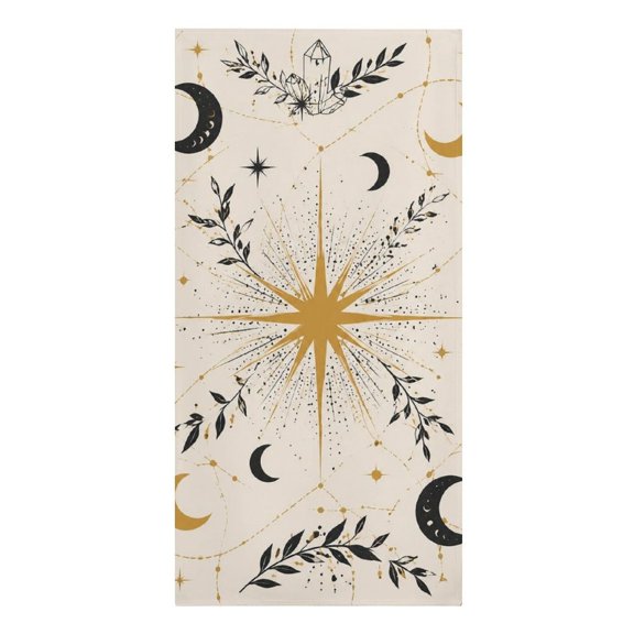 Celestial Star Map With Crystals And Moons Microfiber Beach Towel Absorbent Compact Towels for Swimming Pool Beach Travel Things for Vacation Essentials Adult Gift,61.430.3Inch