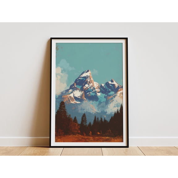 Celestial Starlight Meadow Poster Mystical Night Sky Wall Art Vintage Nature Print for Living Room Bedroom or Gallery Wall Enchanted Home - Poster Unframed