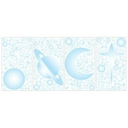 Celestial Stars & Planets Glow in the Dark Wall Decals