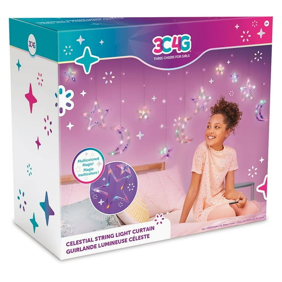 Celestial String Light Curtain