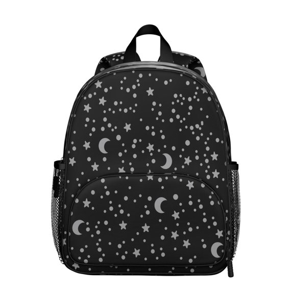 Celestial Student Backpack – Gothic Moon Starry Night Steampunk Dark Cosmic Eclipse Lunar Astral Solar Aesthetic Print