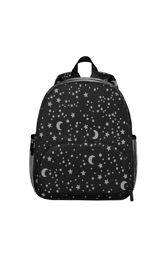Celestial Student Backpack – Gothic Moon Starry Night Steampunk Dark Cosmic Eclipse Lunar Astral Solar Aesthetic Print