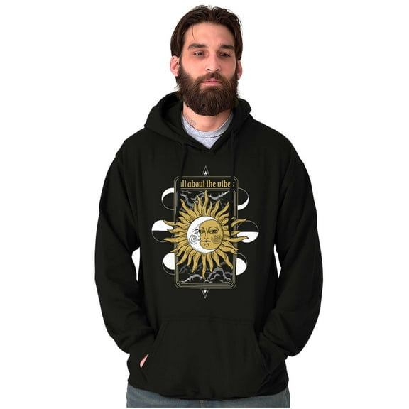 Celestial Sun All About The Vibes Unisex Plus Fleece Graphic Hoodie Brisco Brands 2X