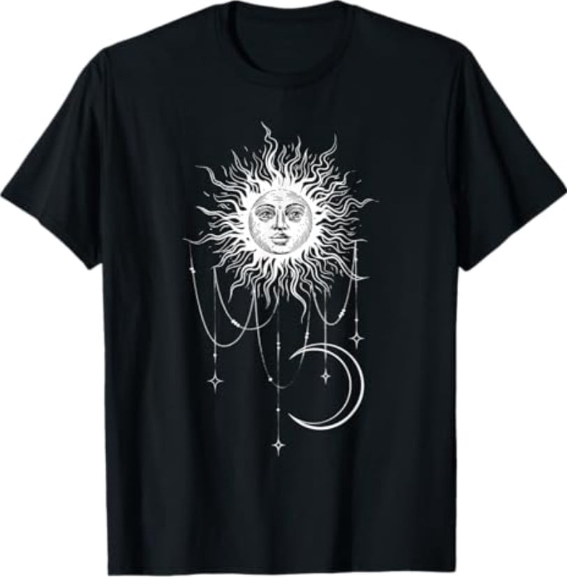 Celestial Sun Crescent Moon Boho