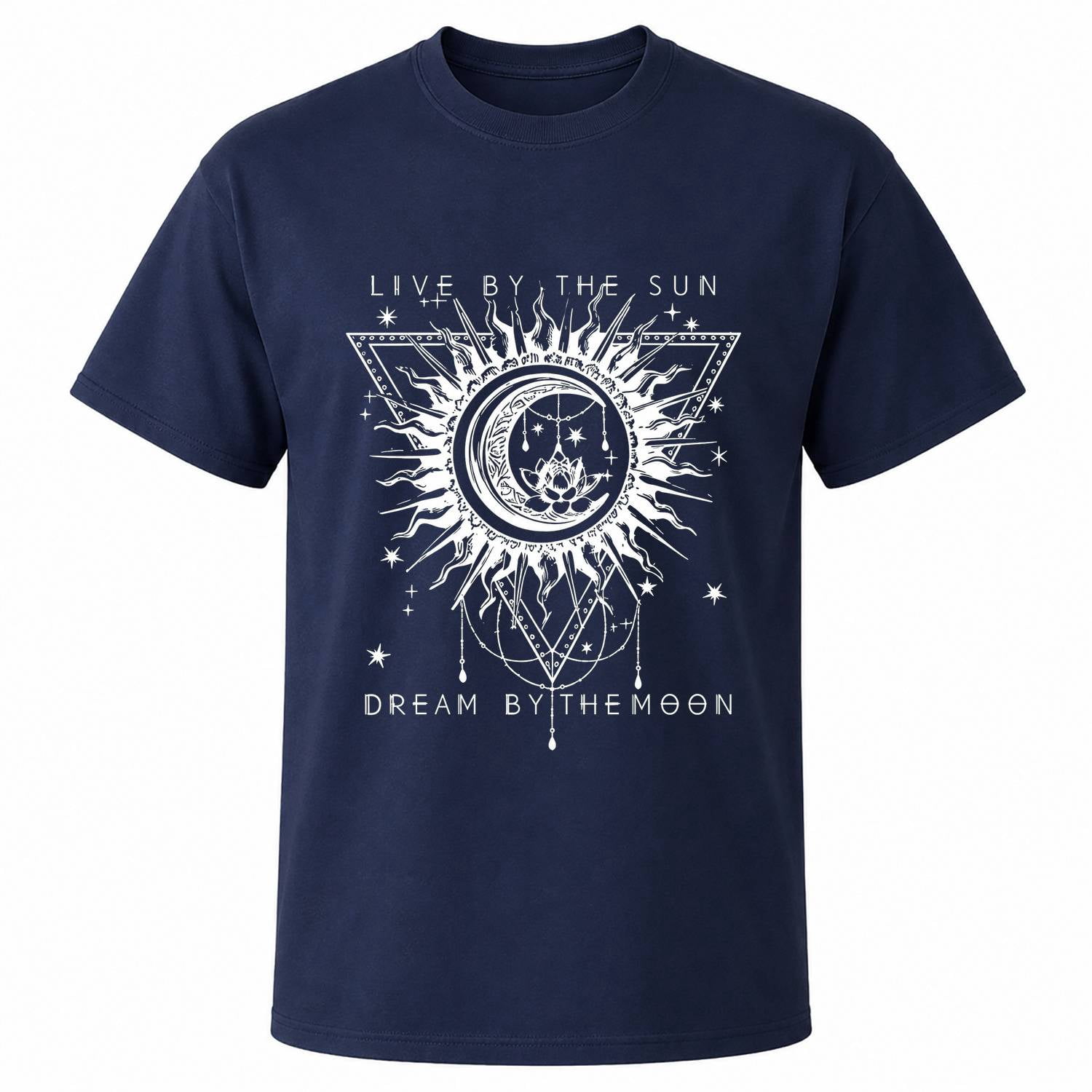 Celestial Sun, Crescent Moon and Stars Graphic T-Shirt, Unisex Classic ...