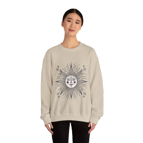 Celestial Sun Graphic Sweatshirt - 2 Color Variations