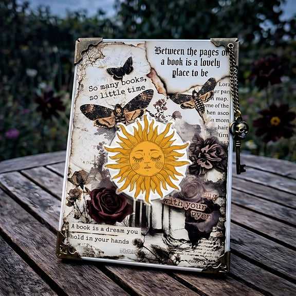 Celestial Sun Magnetic Phone Grip Cosmic Aesthetic, Astrology Dark Tarot Art Phone Holder, Zodiac Gift for Tarot & Witchcraft Enthusiasts