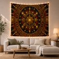 thumbnail image 1 of Celestial Sun Mandala in a Starry Cosmic Scene, Mystical Celestial Style for Space Lovers, Sacred Geometry Wall Art, Housewarming Gift, Tapestry Wall Hanging for Bedroom and Living Room, 1 of 7