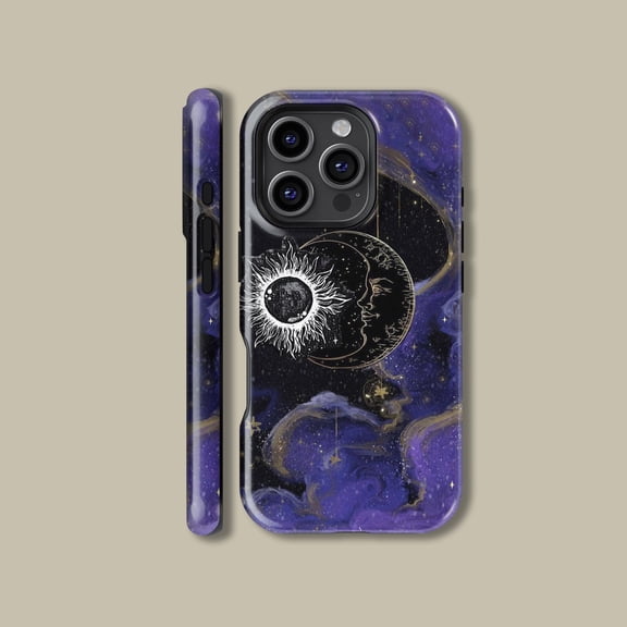 Celestial Sun Moon Stars Case for iPhone Samsung Galaxy Space