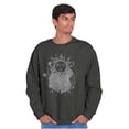thumbnail image 1 of Celestial Sun Space Hands Spiritual Sweatshirt for Men or Women Brisco Brands 3X, 1 of 6