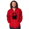 thumbnail image 1 of Celestial Sun Space Hands Spiritual Unisex Fleece Graphic Zip Up Hoodie Brisco Brands 2X, 1 of 5
