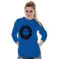 thumbnail image 1 of Celestial Sun Symbolic Spirit Animal Women Plus Size Long Sleeve Graphic Tee Brisco Brands 3X, 1 of 5