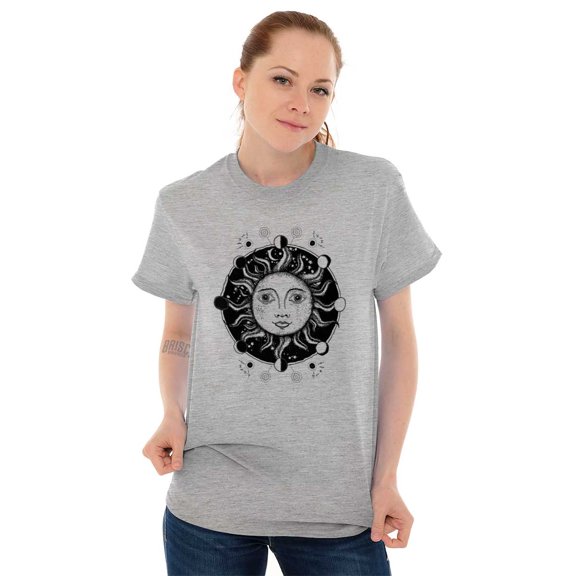 Celestial Sun Symbolic Spirit Animal Women's Graphic T Shirt Tees Brisco Brands X