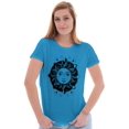 thumbnail image 1 of Celestial Sun Symbolic Spirit Animal Womens Fitted Plus Size Graphic Tee Brisco Brands 2X, 1 of 5
