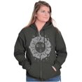 thumbnail image 1 of Celestial Sun Symbolic Spirit Animal Zip Hoodie Sweatshirt Women Brisco Brands 4X, 1 of 6
