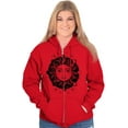 thumbnail image 1 of Celestial Sun Symbolic Spirit Animal Zip Hoodie Sweatshirt Women Brisco Brands S, 1 of 6