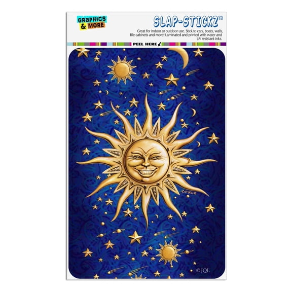 Celestial Suns Moon Shooting Stars Home Business Office Sign
