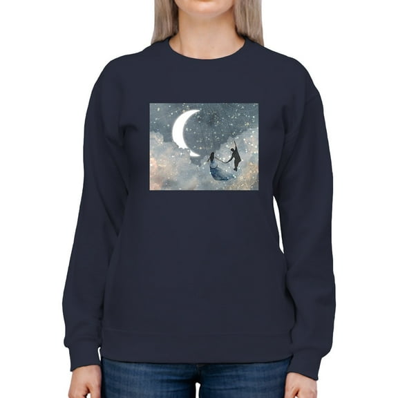 Celestial Swing Sweatshirt Women -Victoria Borges Designs, Female XX-Large