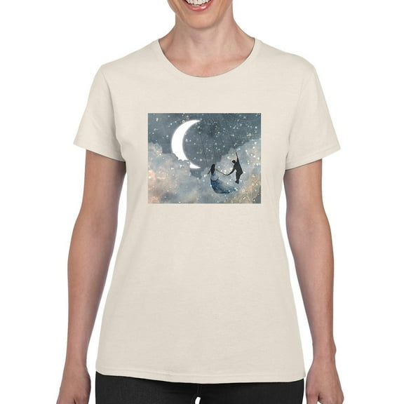 Celestial Swing T-Shirt Women -Victoria Borges Designs, Female Medium