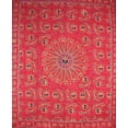 thumbnail image 1 of Celestial Tapestry Cotton Bedspread 108" x 88" Full-Queen Red, 1 of 2