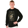 thumbnail image 1 of Celestial Tarot Card Spaced Out Plus Size Long Sleeve Graphic Tee Shirt Brisco Brands 2X, 1 of 5