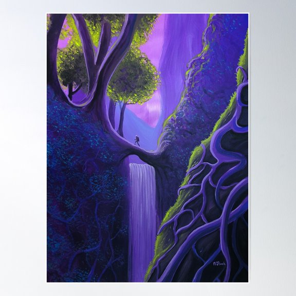 Celestial Trails Poster Wall Art, Modern Wall Decor For Living Room Bedroom, 16x24 UNFRAMED