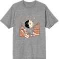 thumbnail image 1 of Celestial Tropics Canyon Adult Heather Gray Crew Neck Short Sleeve Tee-Medium, 1 of 2