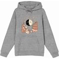 thumbnail image 1 of Celestial Tropics Canyon Adult Heather Gray Long Sleeve Hoodie-Medium, 1 of 3