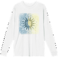 thumbnail image 1 of Celestial Tropics Sun Crew Neck Long Sleeve Adult Tee-3XL-White, 1 of 2