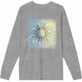thumbnail image 1 of Celestial Tropics Sun Crew Neck Long Sleeve Heather Gray Adult Tee
-XL, 1 of 3