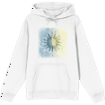 thumbnail image 1 of Celestial Tropics Sun Long Sleeve Adult Hooded Sweatshirt-Medium-White, 1 of 3
