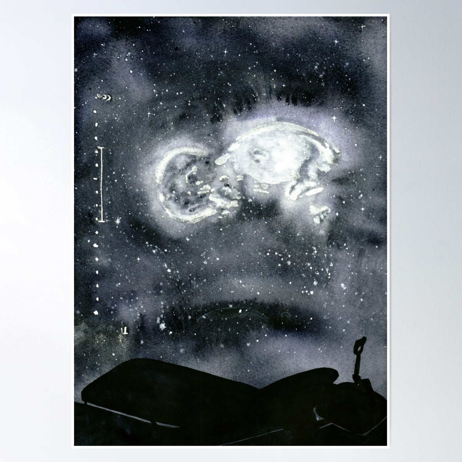 Celestial Ultrasound Poster Wall Art, Poster Only - Walmart.com